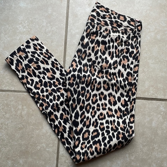 Kate Spade Broome Street leopard jeans - Picture 1 of 6